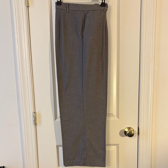 CBK Mango Herringbone Gray Trousers (Wide Leg) - Picture 4 of 9